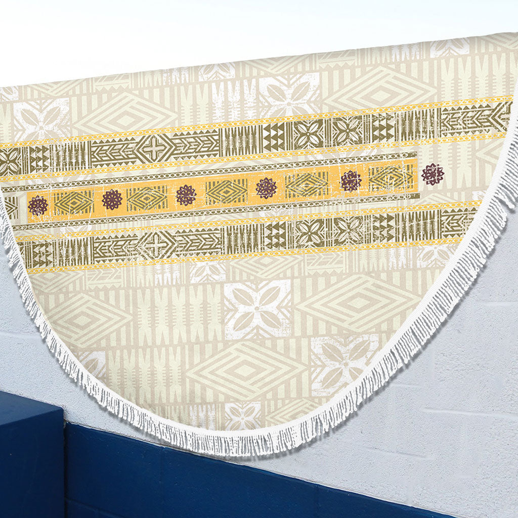 Fiji Beach Blanket Fijian Masi Tapa Design
