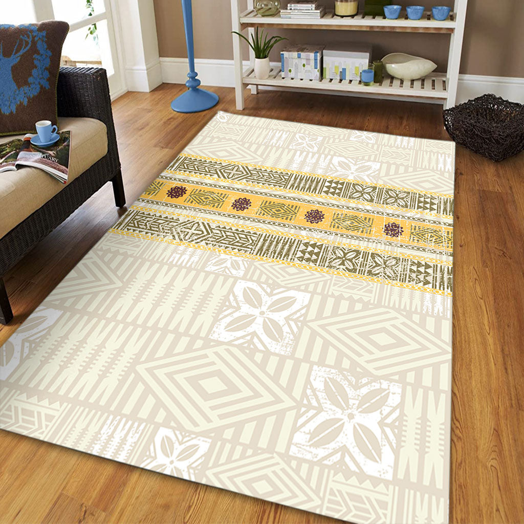 Fiji Area Rug Fijian Masi Tapa Design