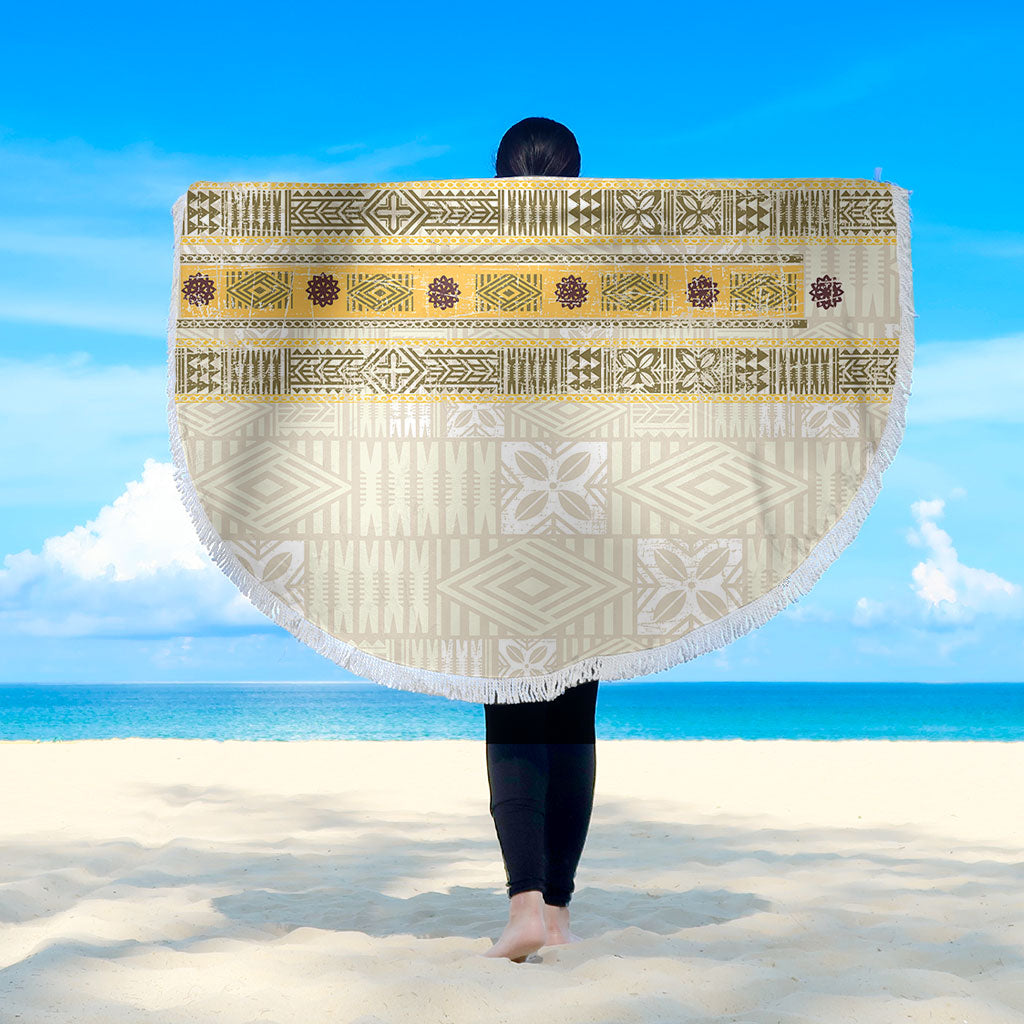 Fiji Beach Blanket Fijian Masi Tapa Design