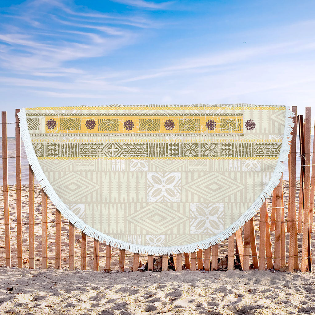 Fiji Beach Blanket Fijian Masi Tapa Design