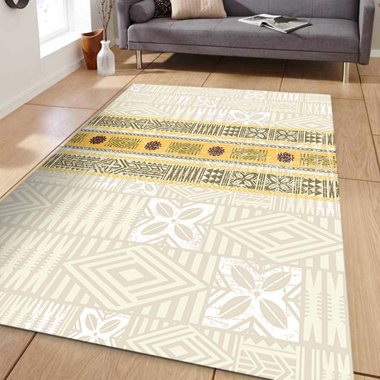 Fiji Area Rug Fijian Masi Tapa Design