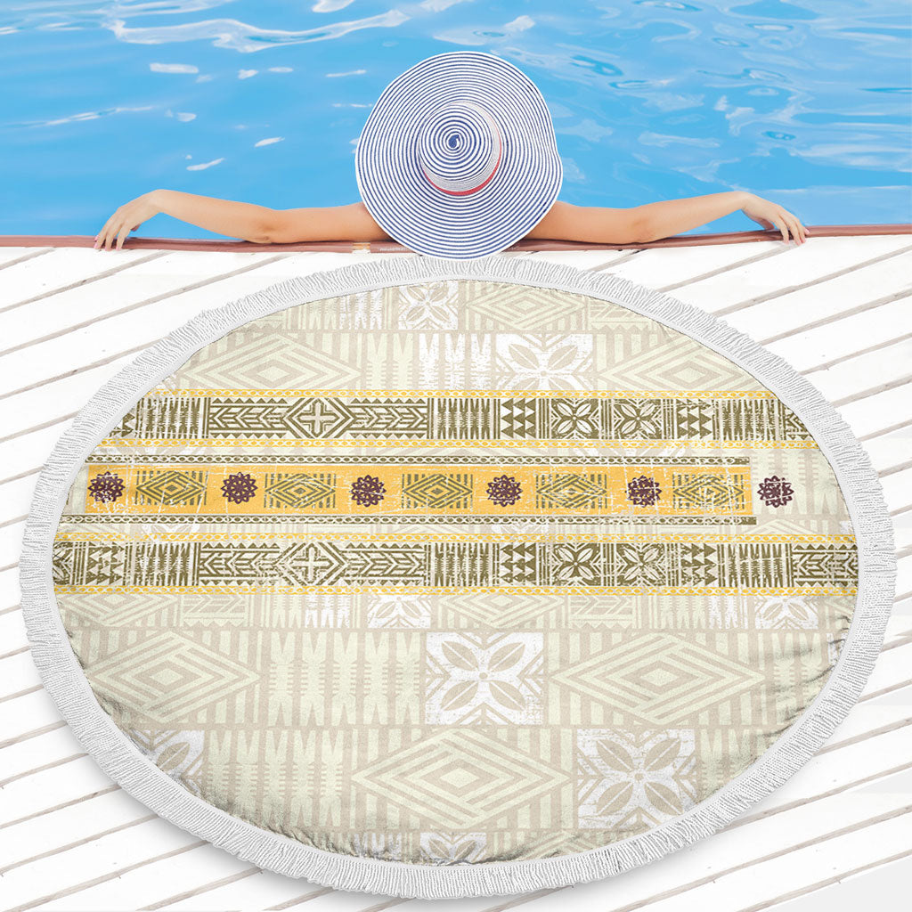 Fiji Beach Blanket Fijian Masi Tapa Design