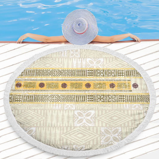 Fiji Beach Blanket Fijian Masi Tapa Design