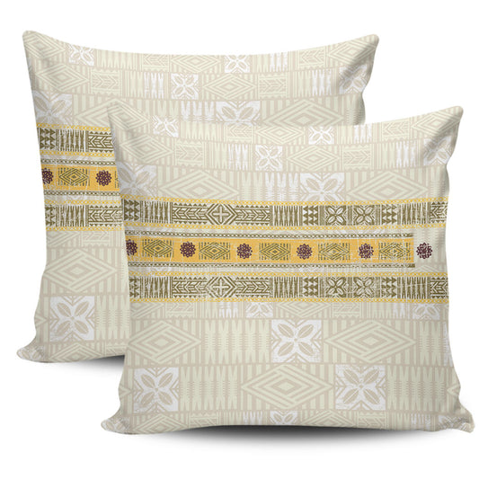 Fiji Pillow Cover Fijian Masi Tapa Design