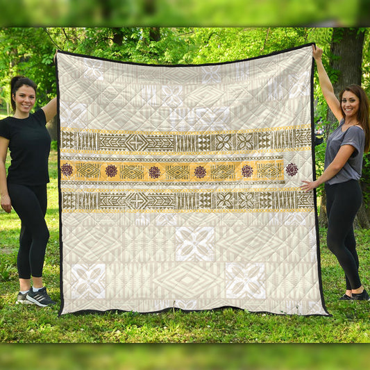 Fiji Premium Quilt Fijian Masi Tapa Design