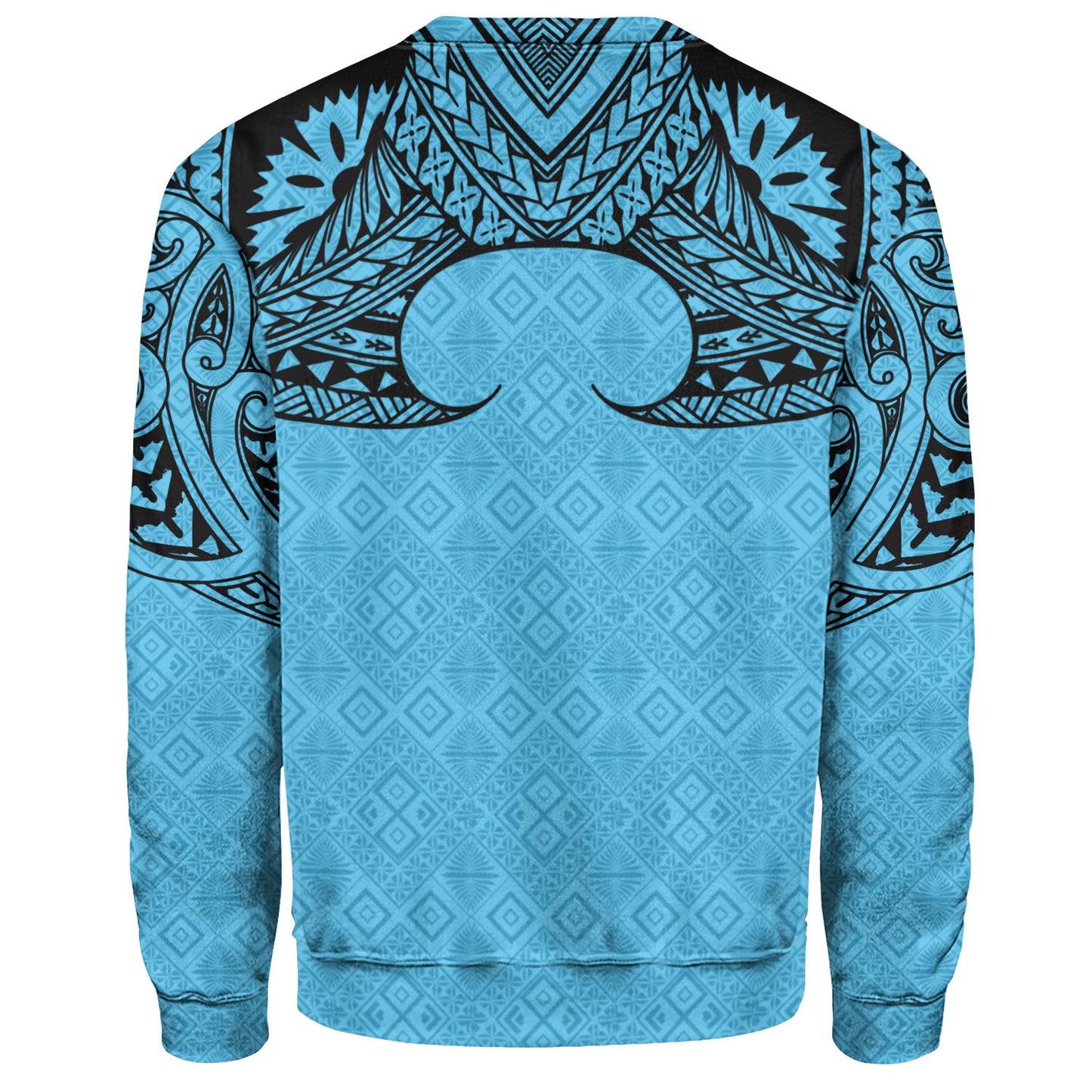 Fiji Sweatshirt Fijian Masi Pacific Tribal Designs