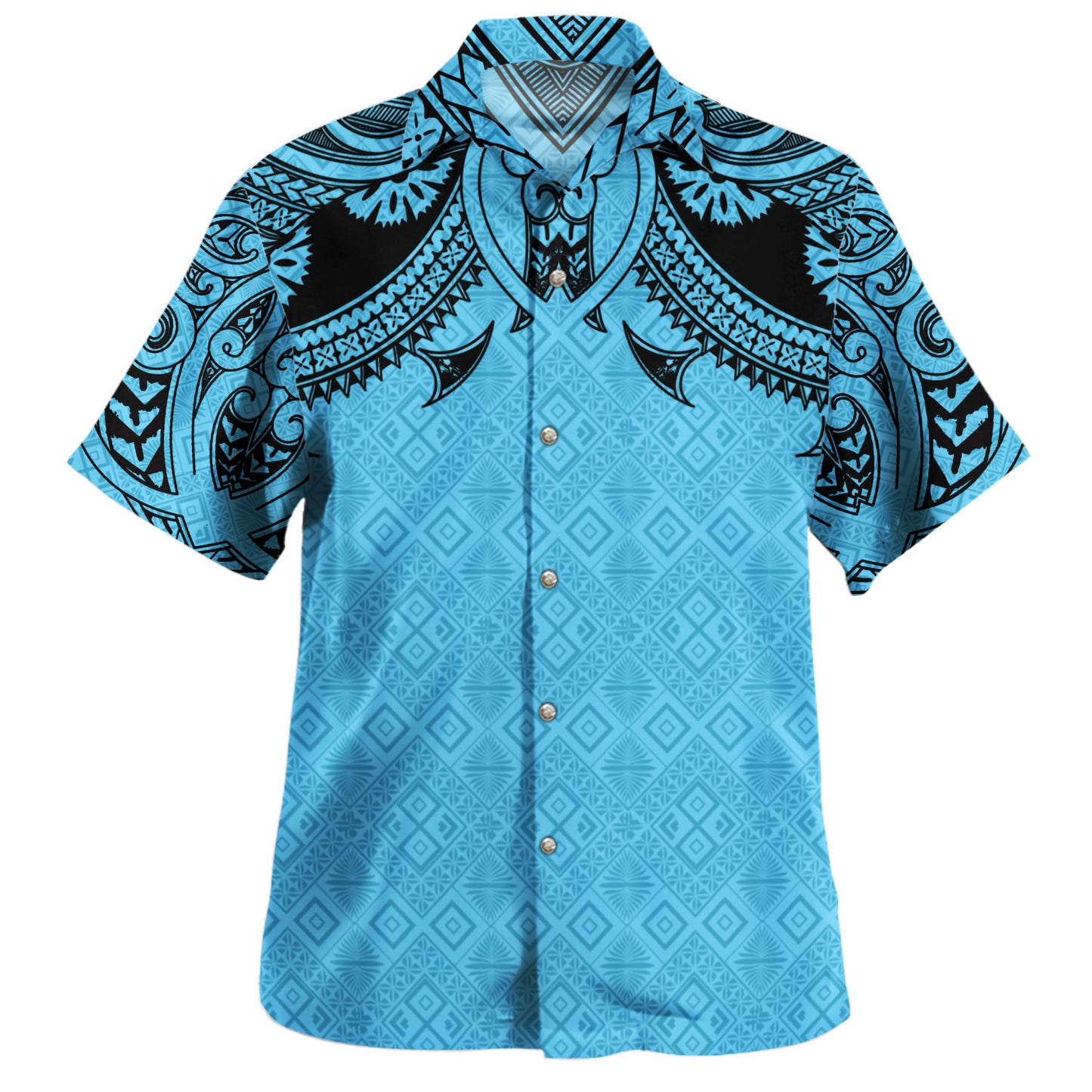 Fiji Hawaiian Shirt Fijian Masi Pacific Tribal Designs