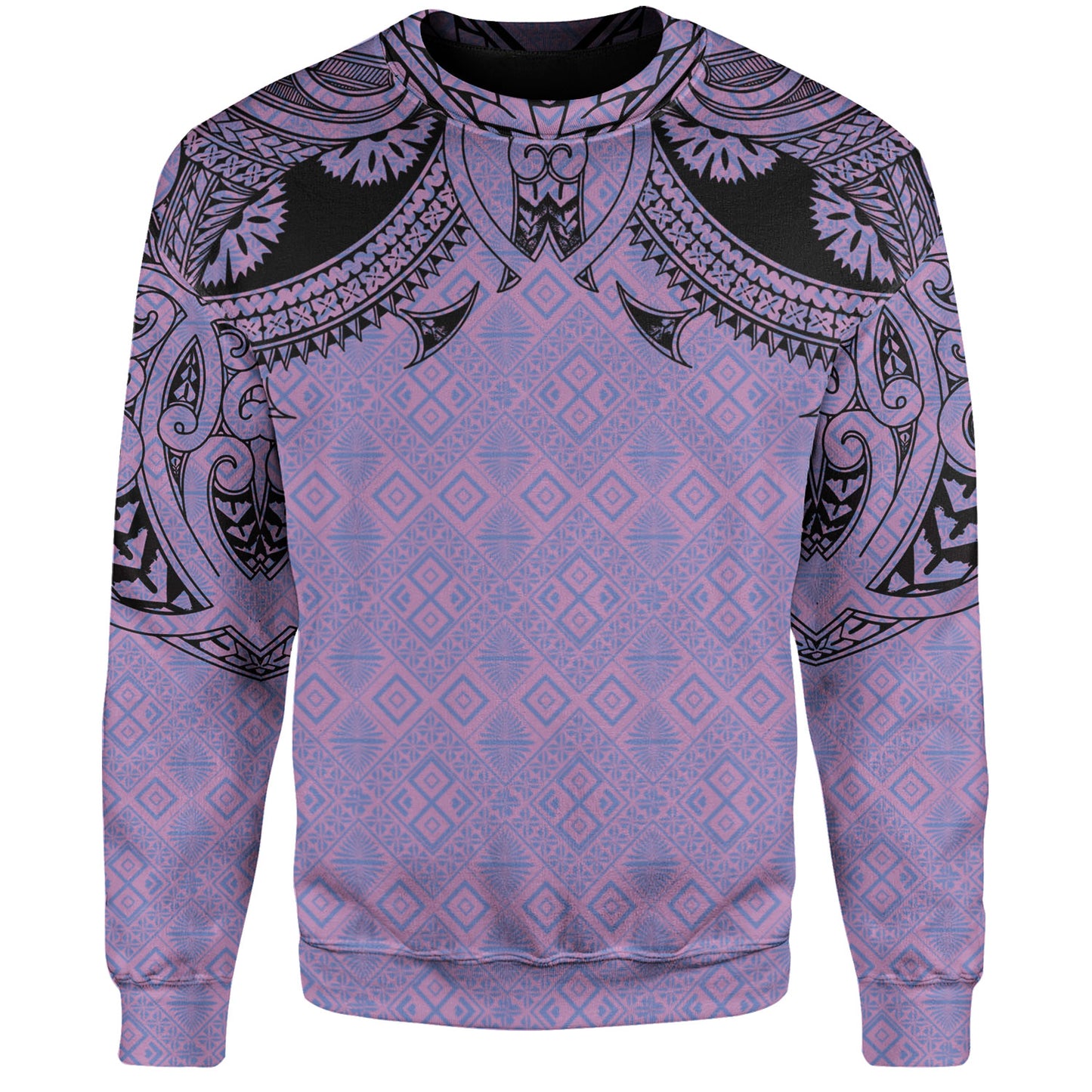 Fiji Sweatshirt Fijian Masi Pacific Tribal Designs