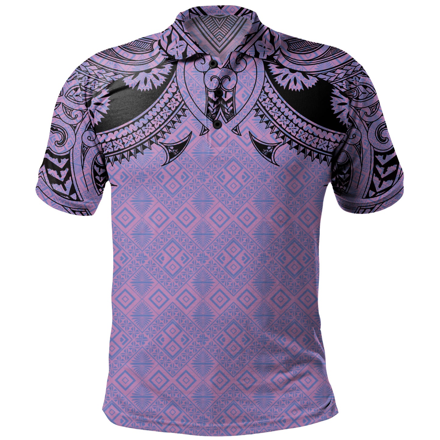 Fiji Polo Shirt Fijian Masi Pacific Tribal Designs