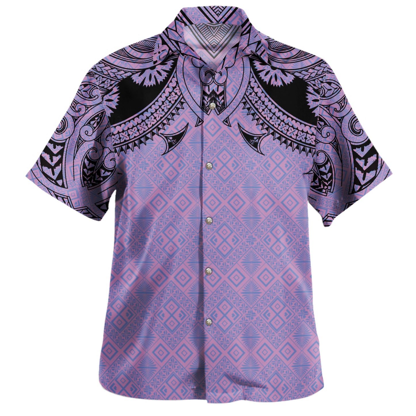 Fiji Hawaiian Shirt Fijian Masi Pacific Tribal Designs