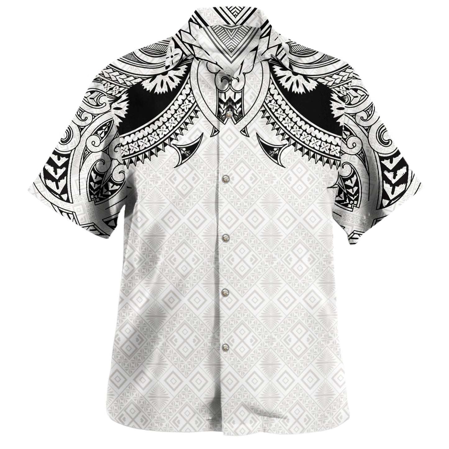 Fiji Hawaiian Shirt Fijian Masi Pacific Tribal Designs
