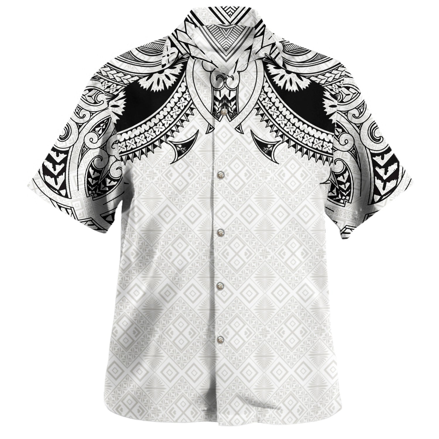 Fiji Hawaiian Shirt Fijian Masi Pacific Tribal Designs