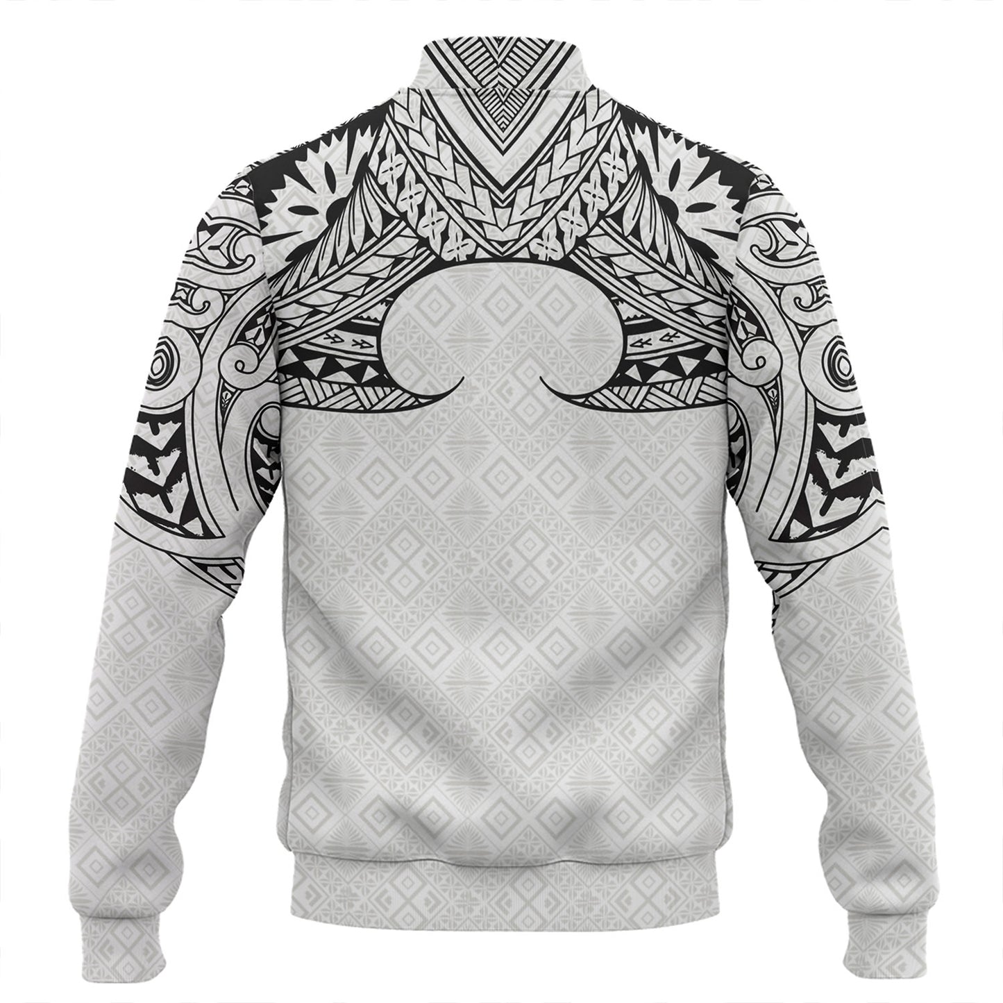 Fiji Baseball Jacket Fijian Masi Pacific Tribal Designs