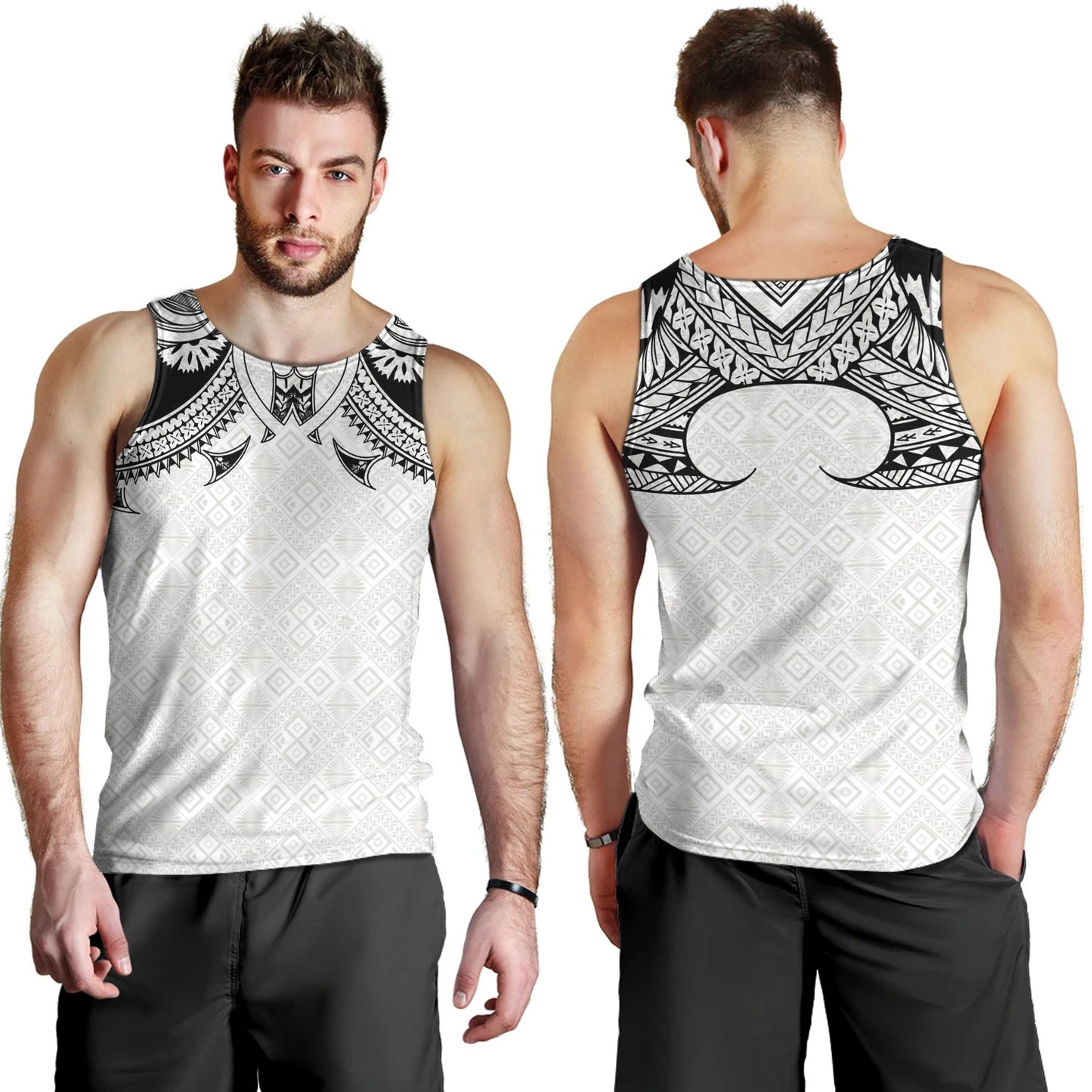 Fiji Tank Top Fijian Masi Pacific Tribal Designs
