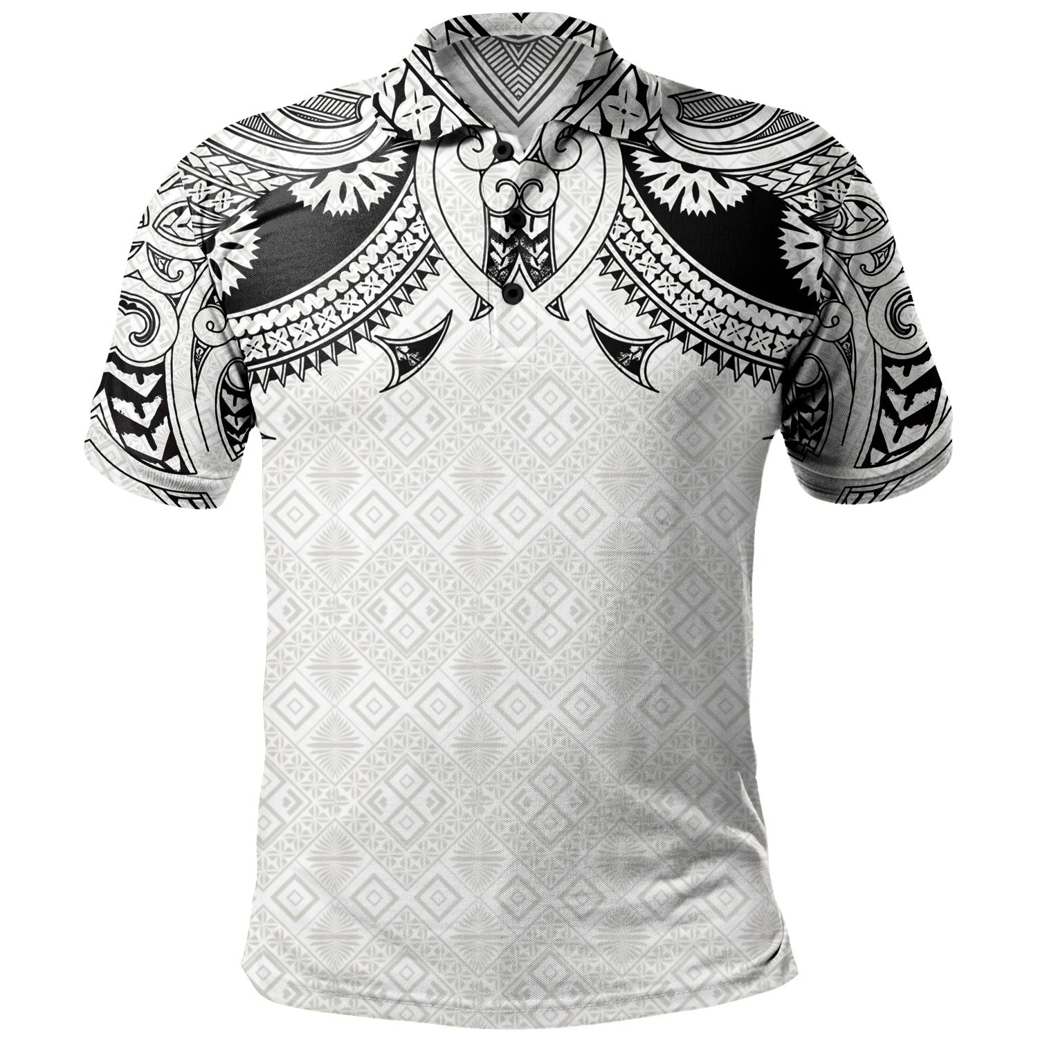 Fiji Polo Shirt Fijian Masi Pacific Tribal Designs