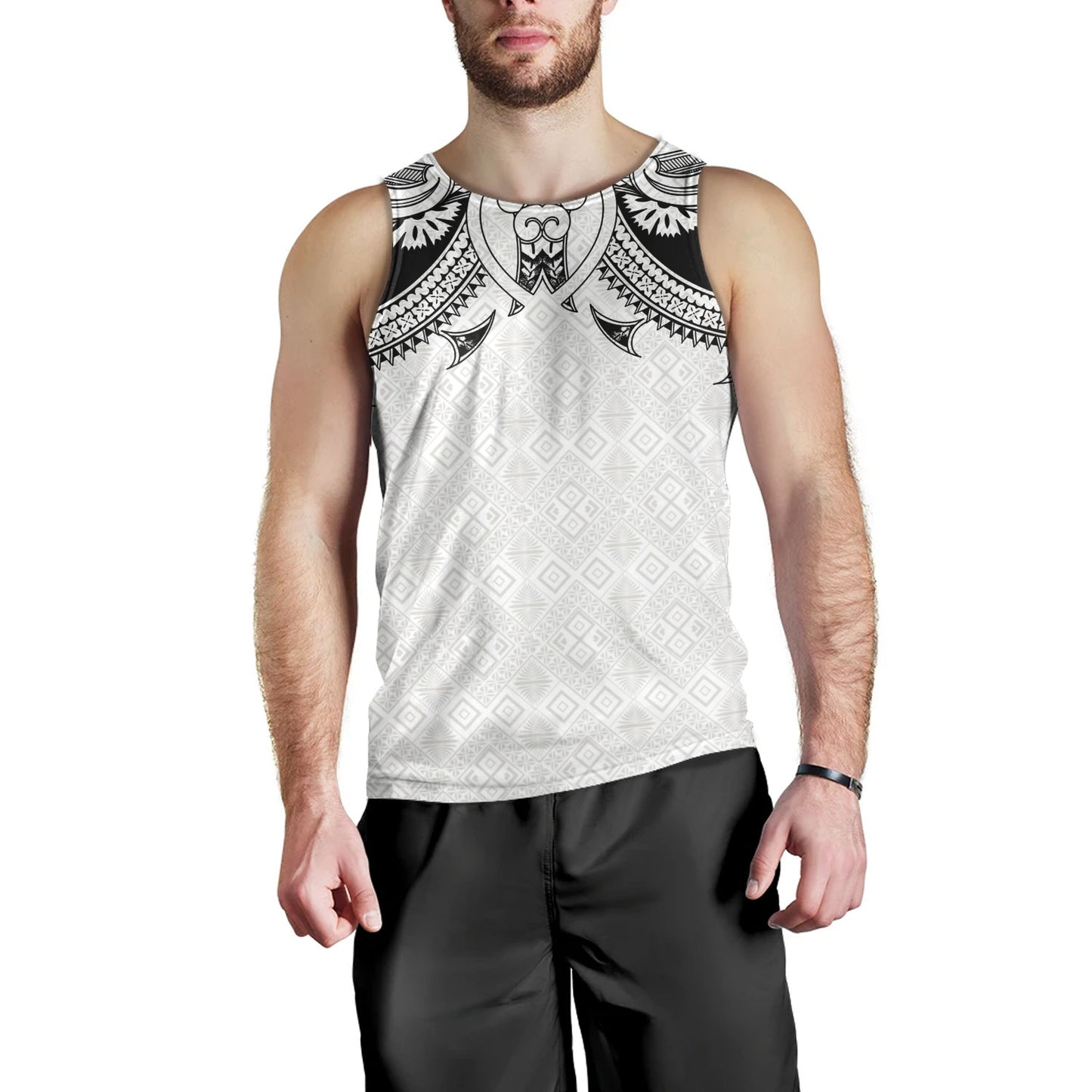 Fiji Tank Top Fijian Masi Pacific Tribal Designs