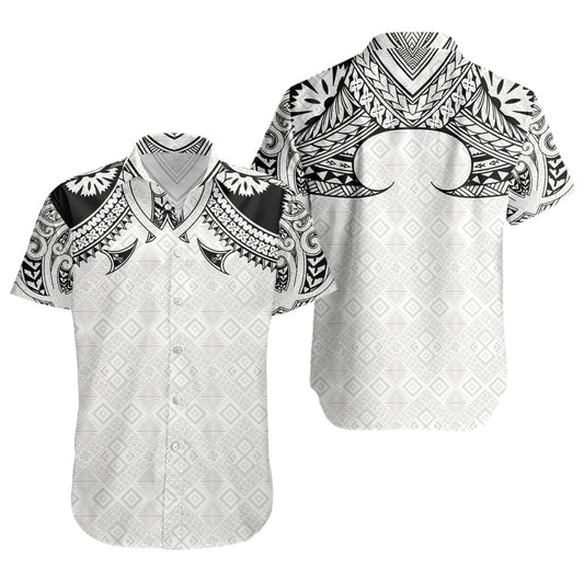Fiji Short Sleeve Shirt Fijian Masi Pacific Tribal Designs