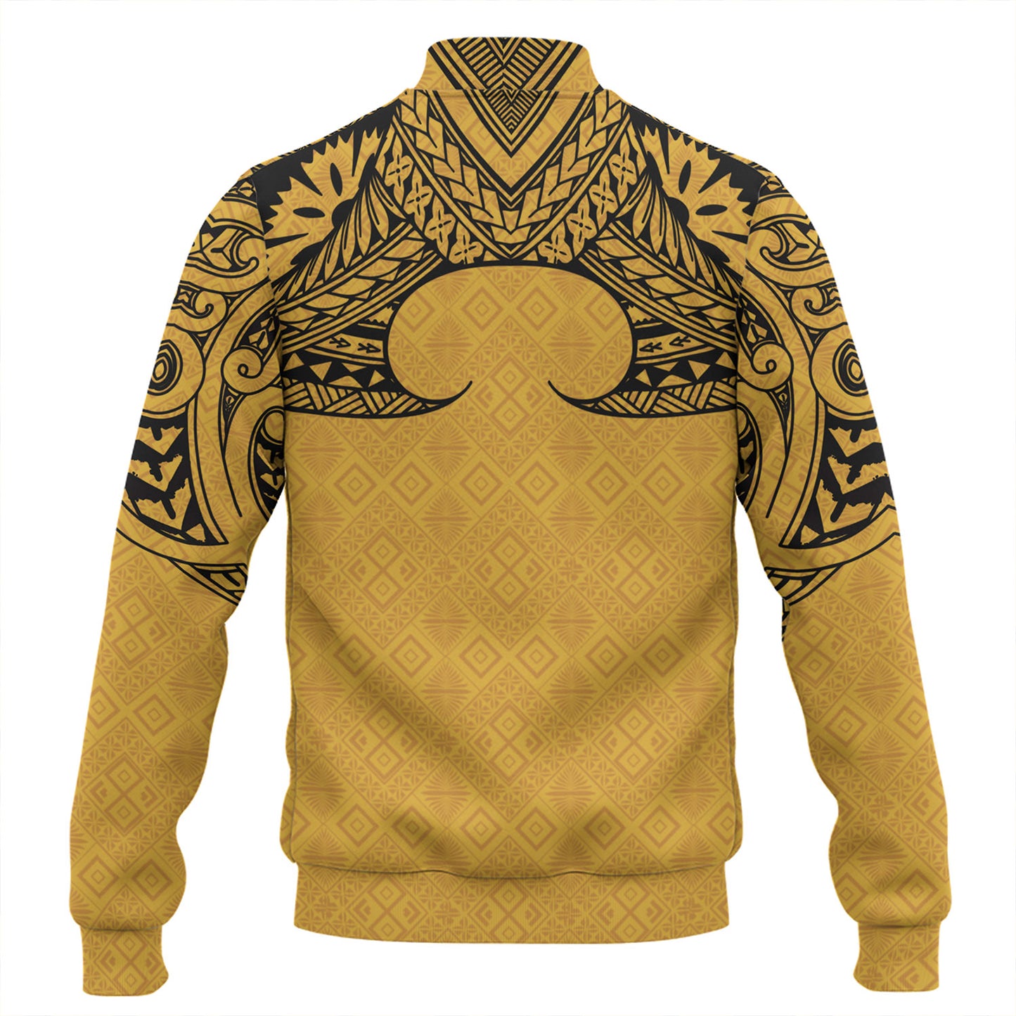 Fiji Baseball Jacket Fijian Masi Pacific Tribal Designs