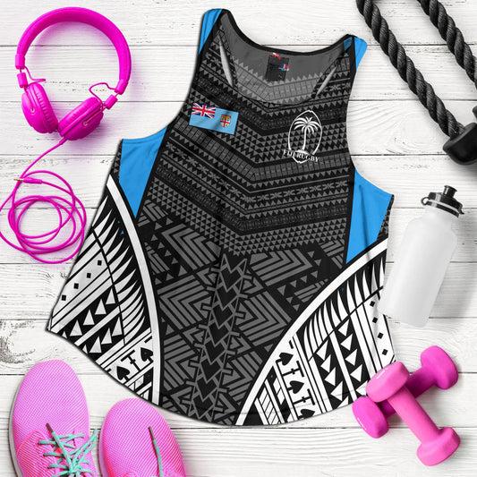 Fiji Women Tank - Custom Fijian Tapa Patterns Sport Style