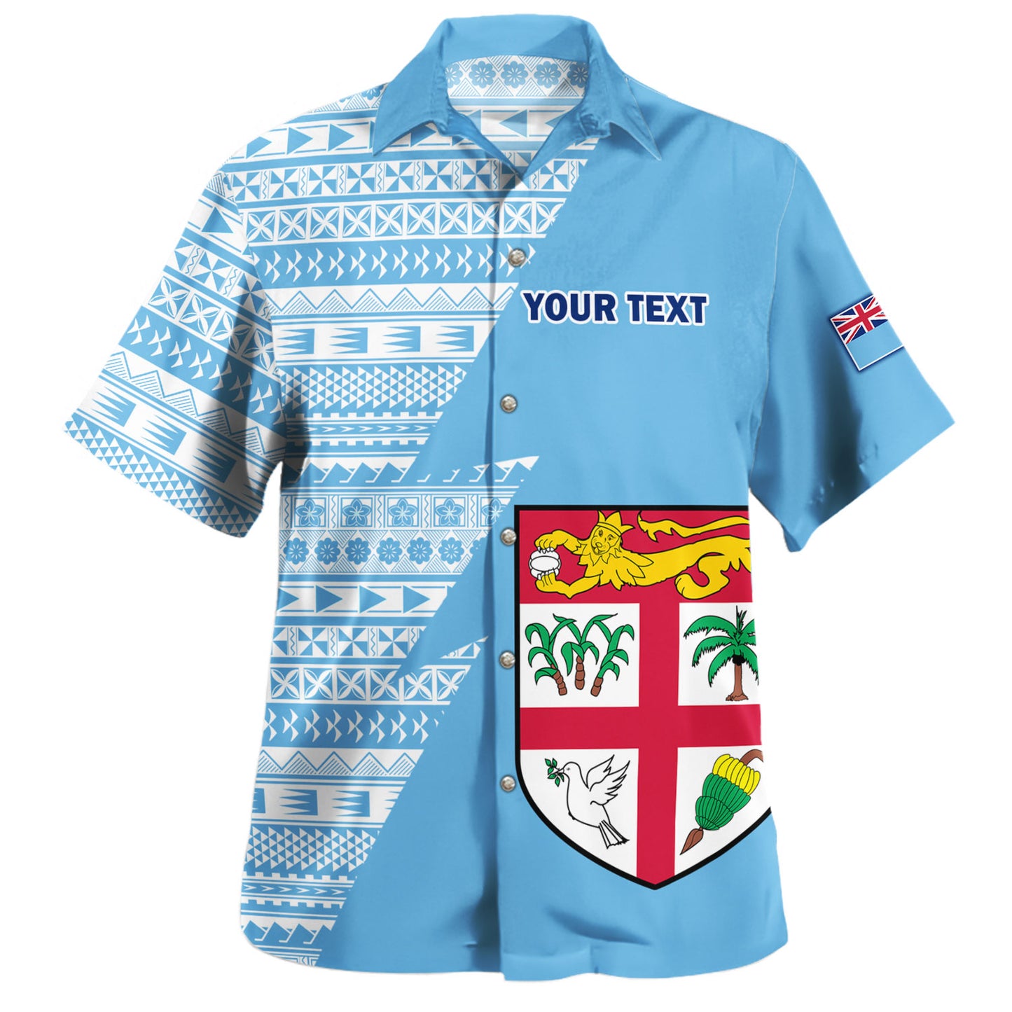 Fiji Custom Personalised Hawaiian Shirt Flash Style