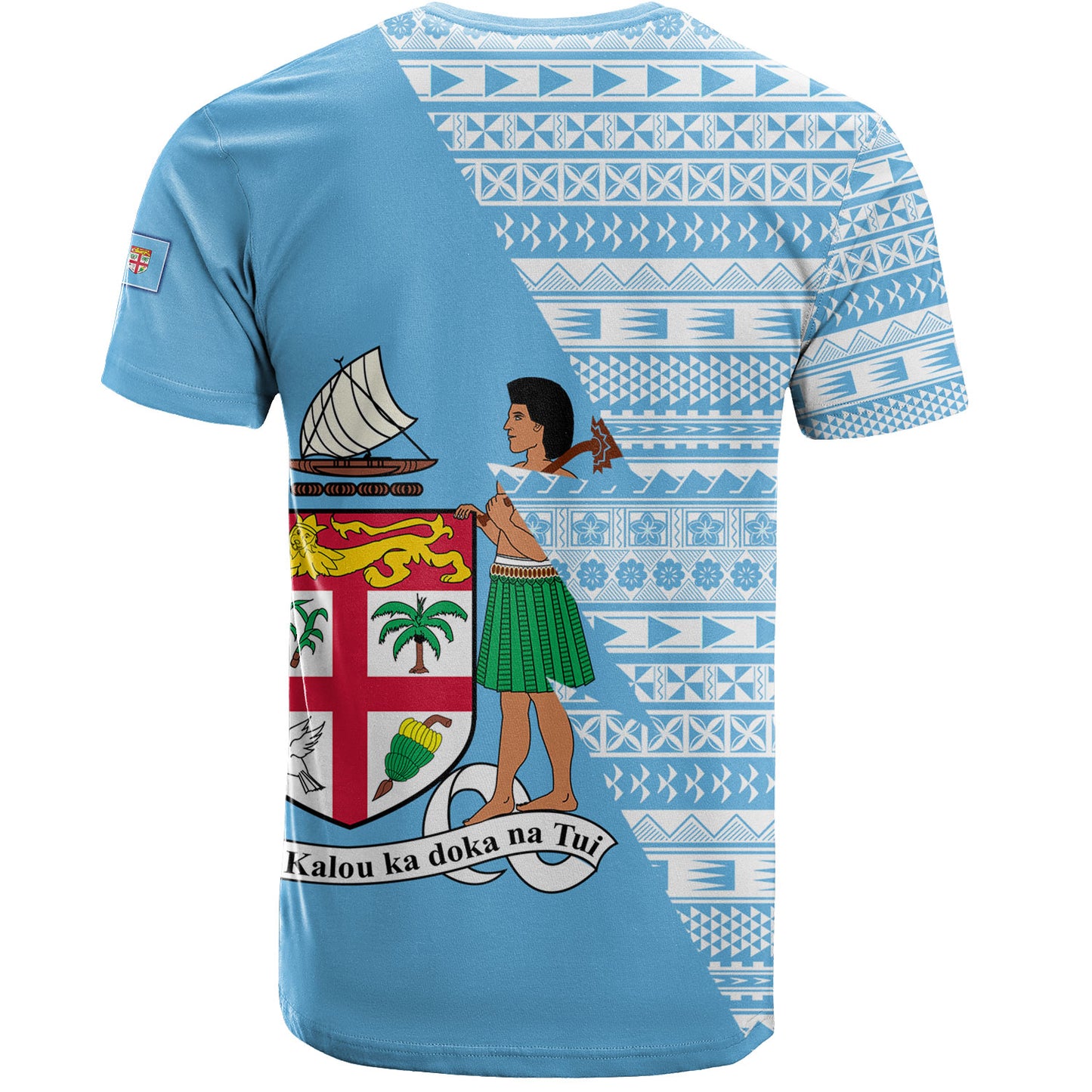 Fiji Custom Personalised T-Shirt Flash Style