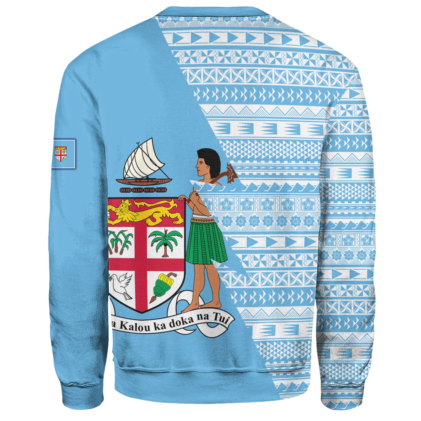 Fiji Custom Personalised Sweatshirt Flash Style