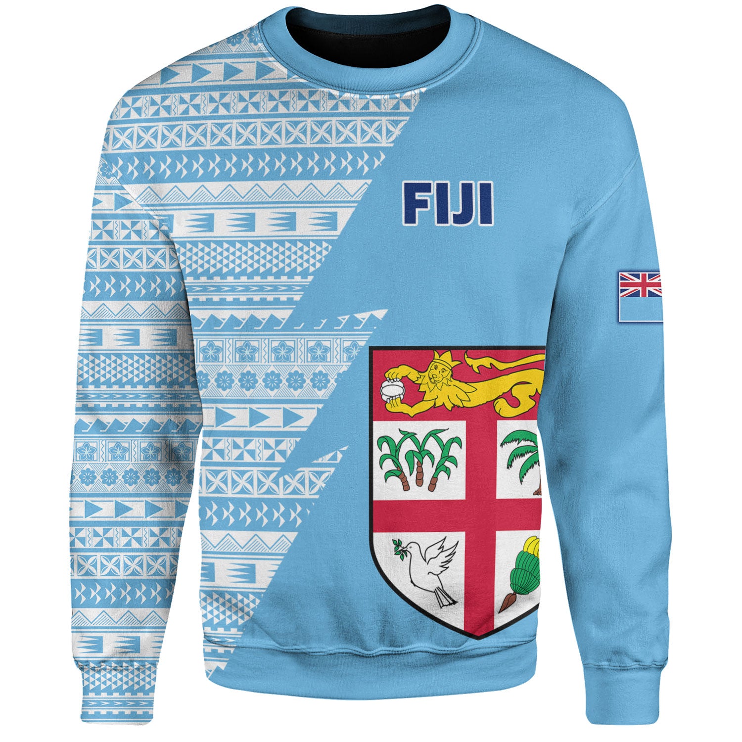 Fiji Custom Personalised Sweatshirt Flash Style