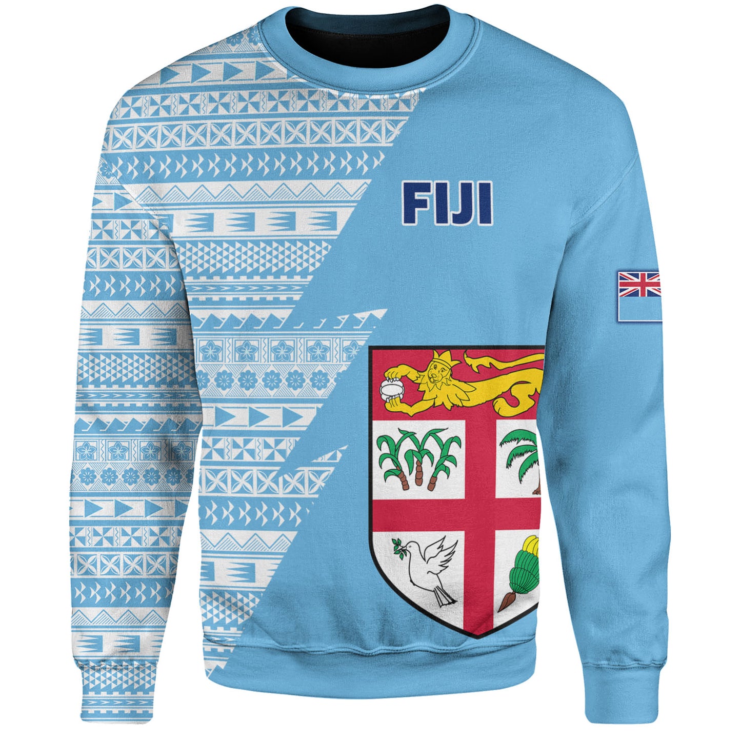 Fiji Custom Personalised Sweatshirt Flash Style