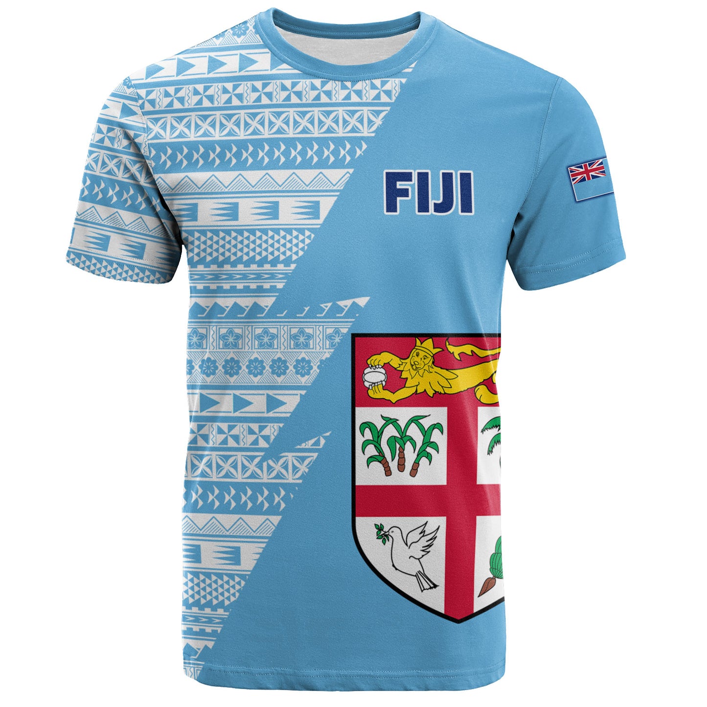 Fiji Custom Personalised T-Shirt Flash Style