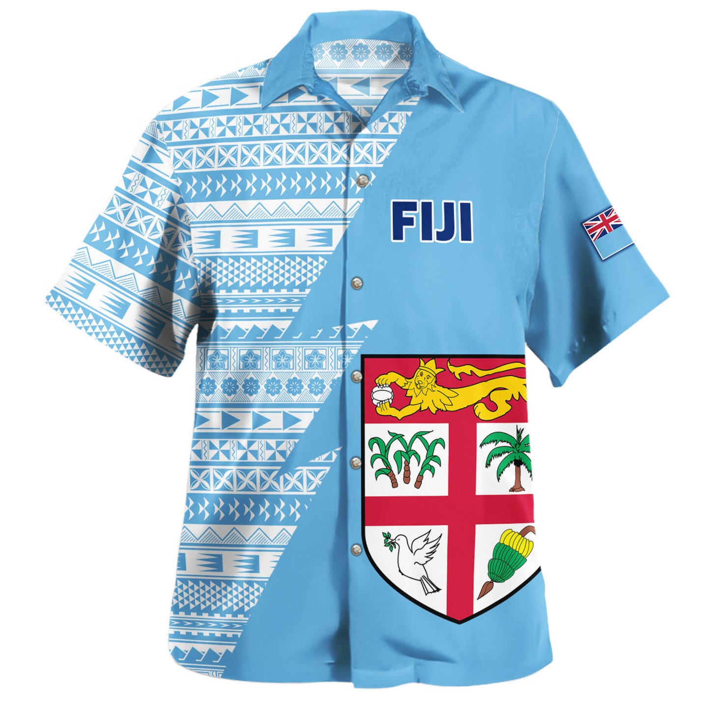 Fiji Custom Personalised Hawaiian Shirt Flash Style