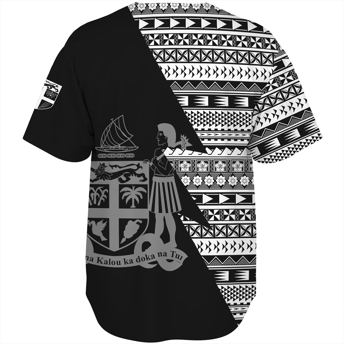 Fiji Custom Personalised Baseball Shirt Flash Style