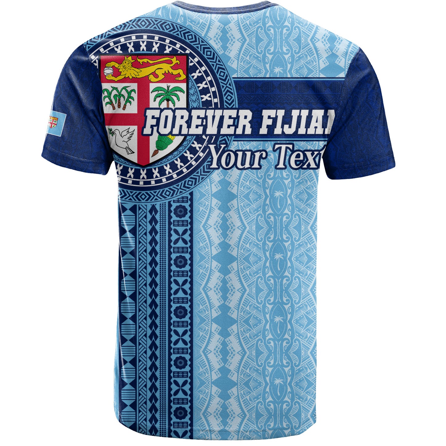Fiji T-Shirt - Custom Forever Fiji Tapa Pattern Design