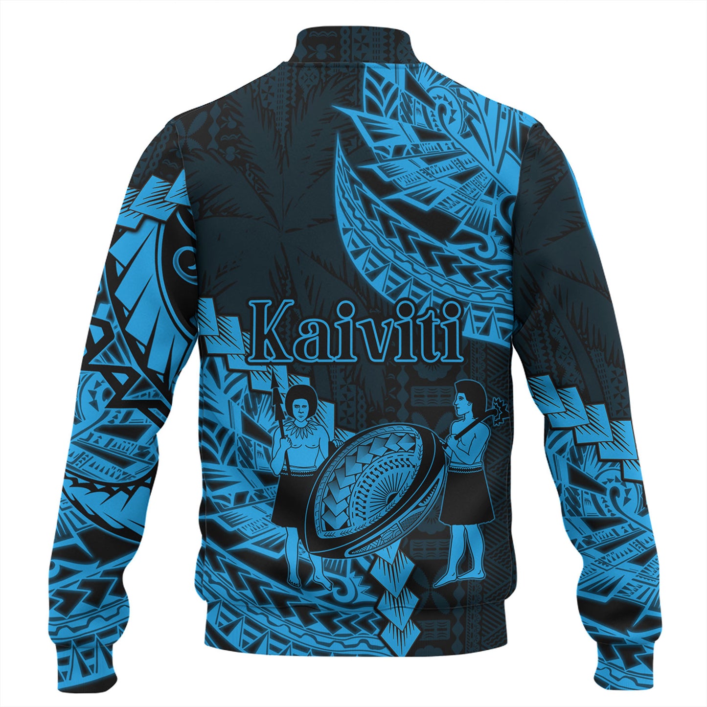 Fiji Baseball Jacket Kaiviti Fiji Rugby Palm Tree