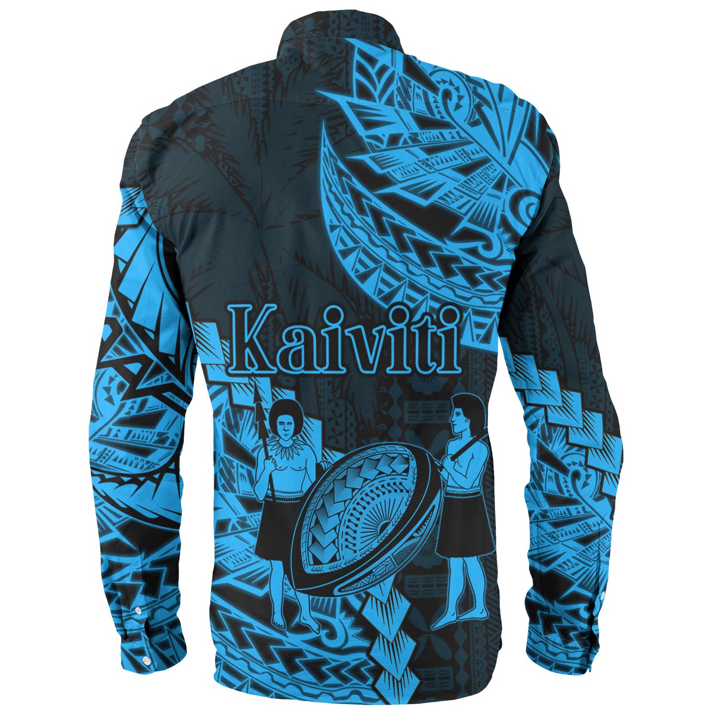 Fiji Long Sleeve Shirt Kaiviti Fiji Rugby Palm Tree