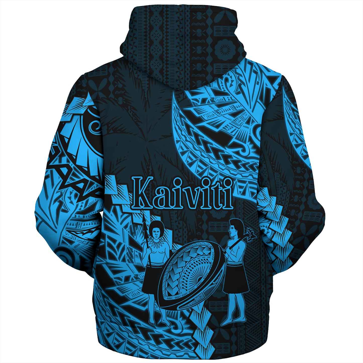 Fiji Sherpa Hoodie Kaiviti Fiji Rugby Palm Tree