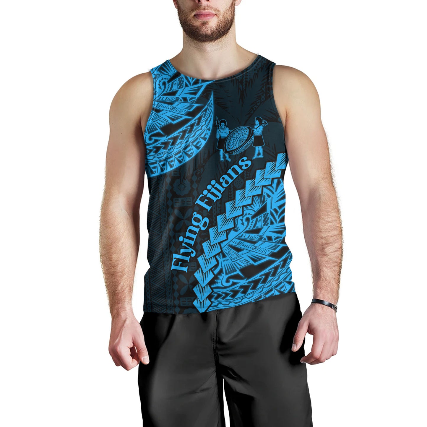 Fiji Tank Top Kaiviti Fiji Rugby Palm Tree