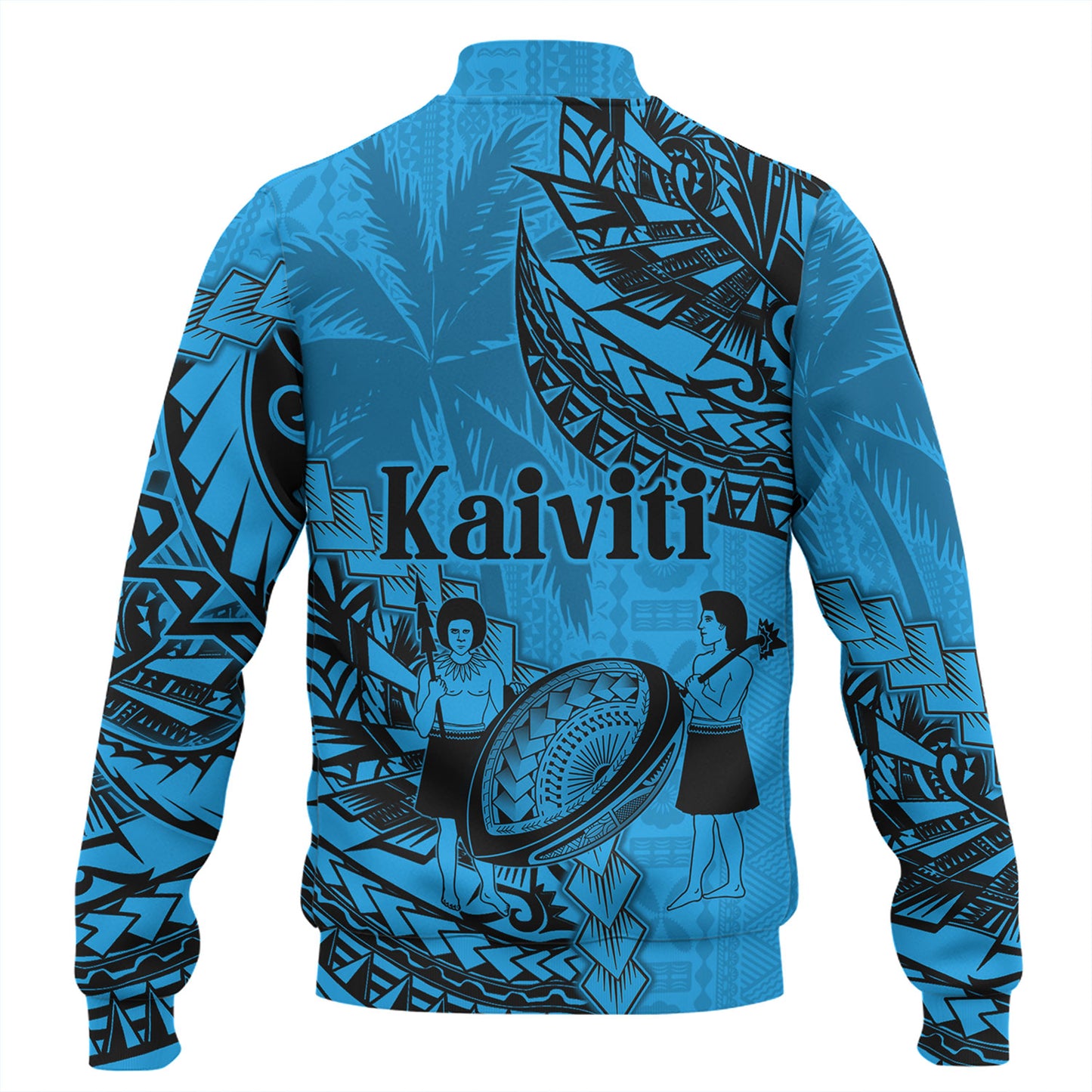 Fiji Baseball Jacket Kaiviti Fiji Rugby Palm Tree