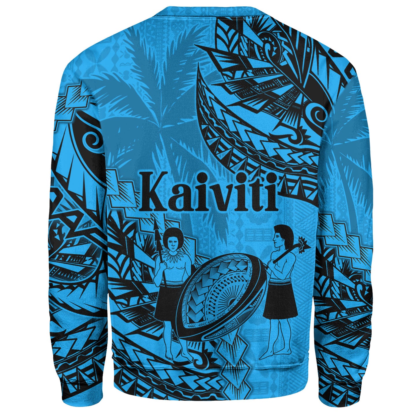 Fiji Sweatshirt Kaiviti Fiji Rugby Palm Tree