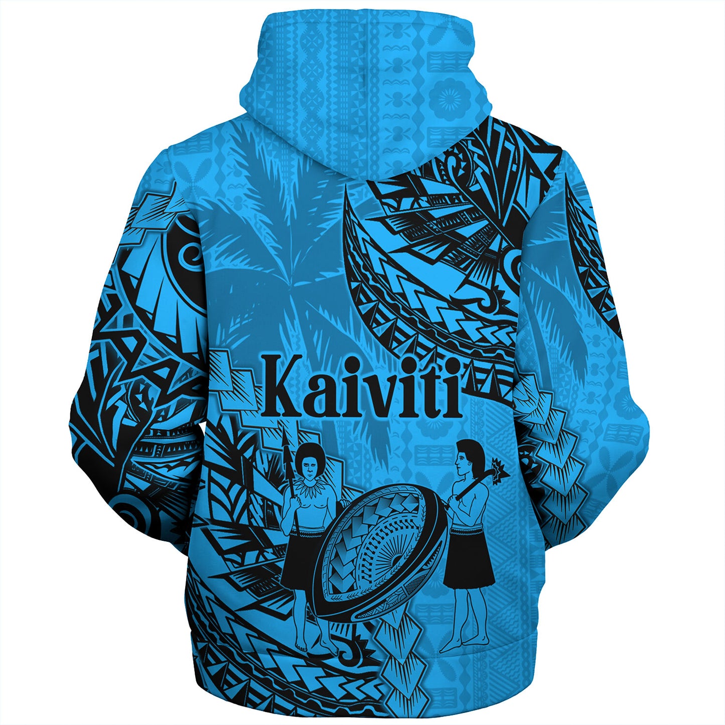 Fiji Sherpa Hoodie Kaiviti Fiji Rugby Palm Tree