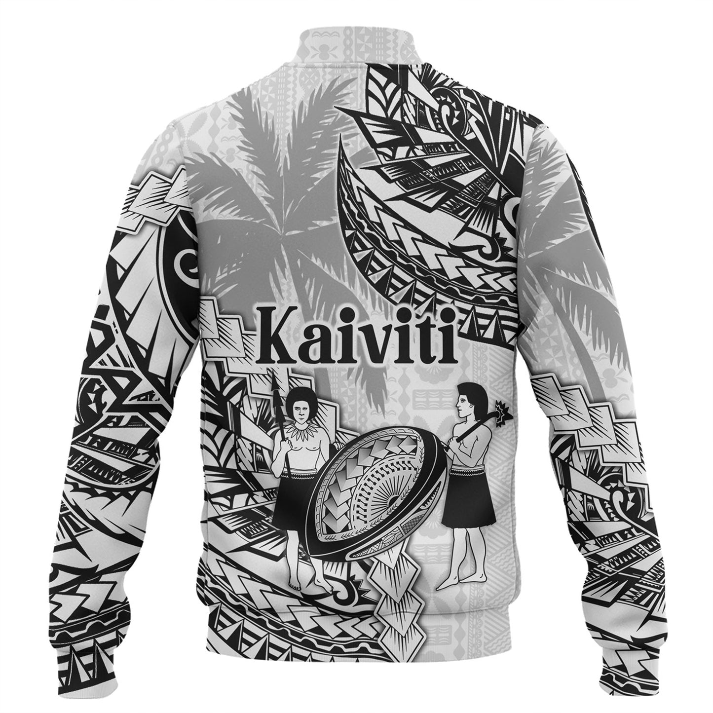 Fiji Baseball Jacket Kaiviti Fiji Rugby Palm Tree