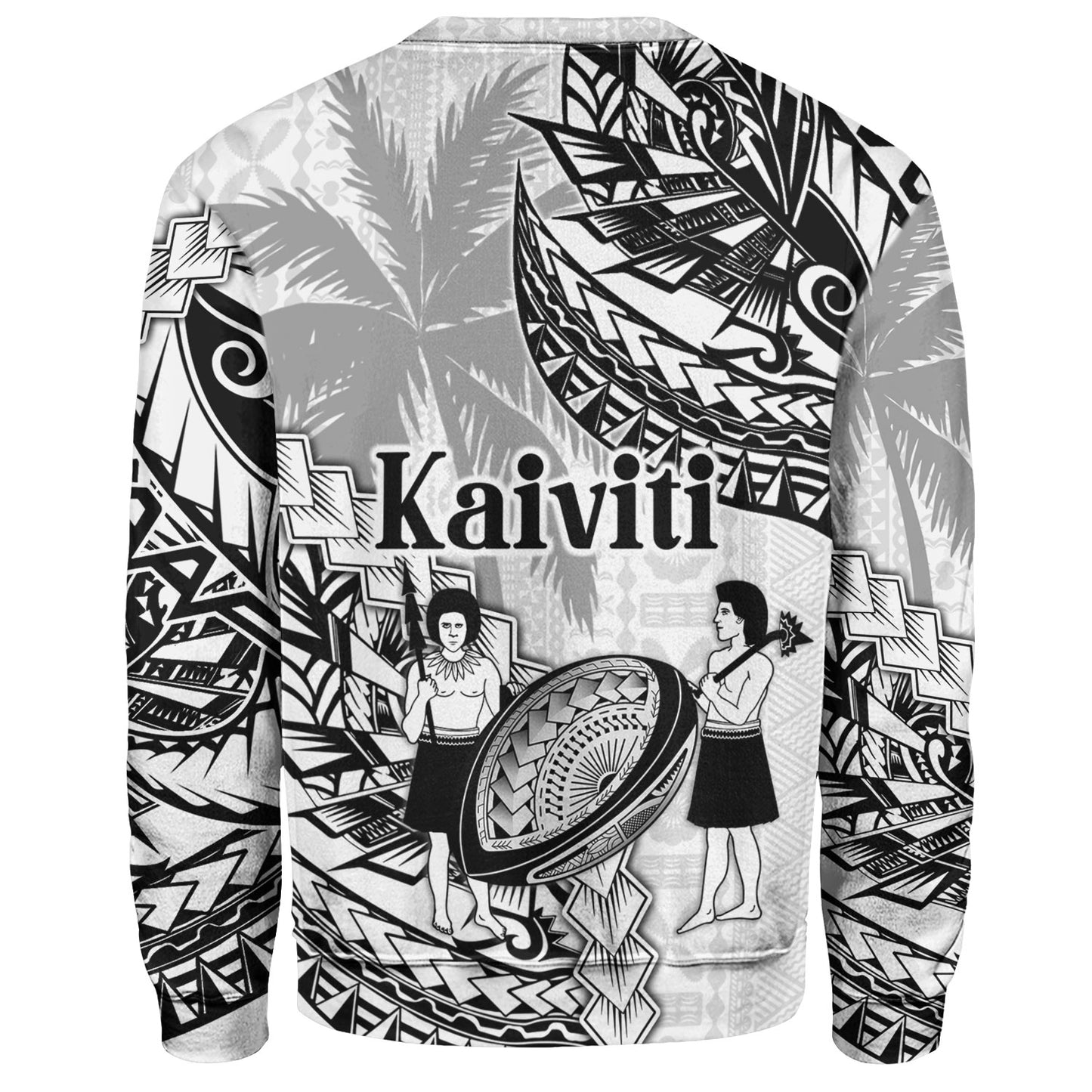 Fiji Sweatshirt Kaiviti Fiji Rugby Palm Tree
