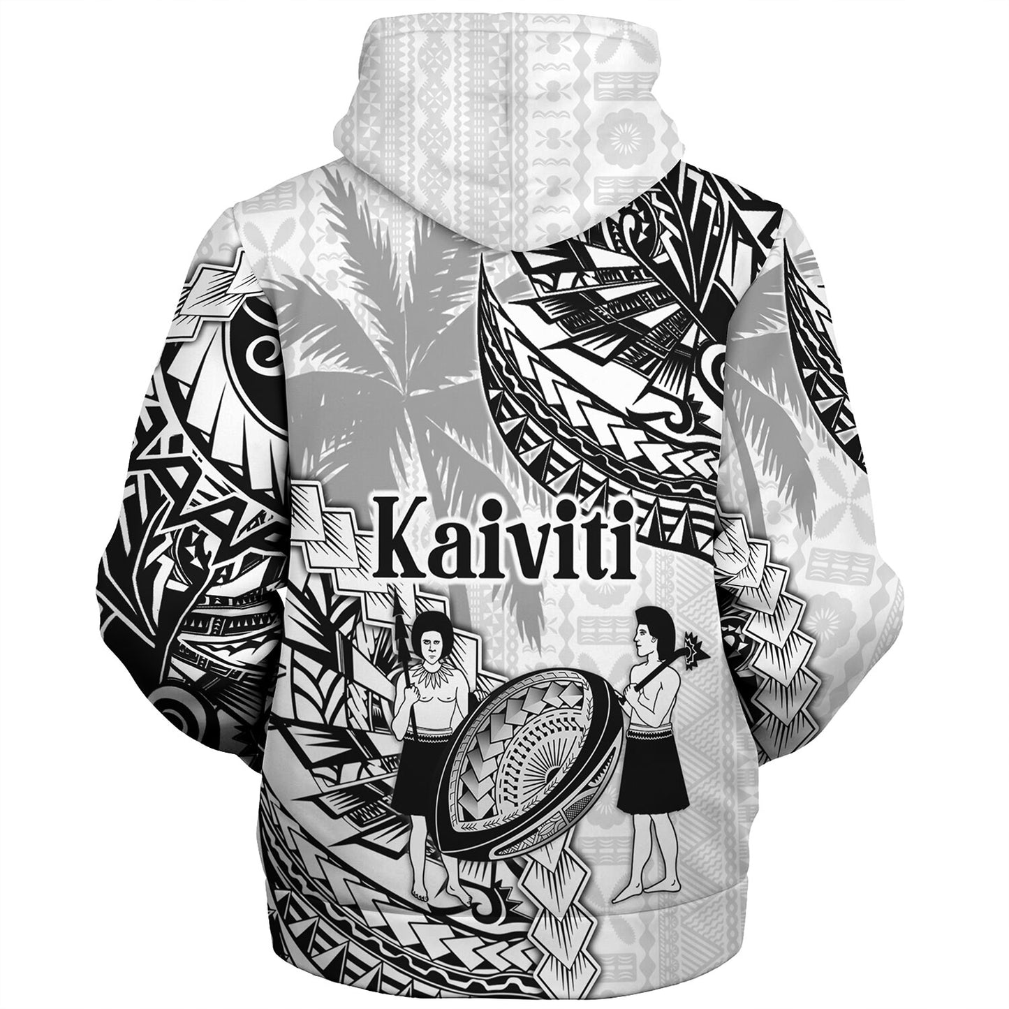 Fiji Sherpa Hoodie Kaiviti Fiji Rugby Palm Tree