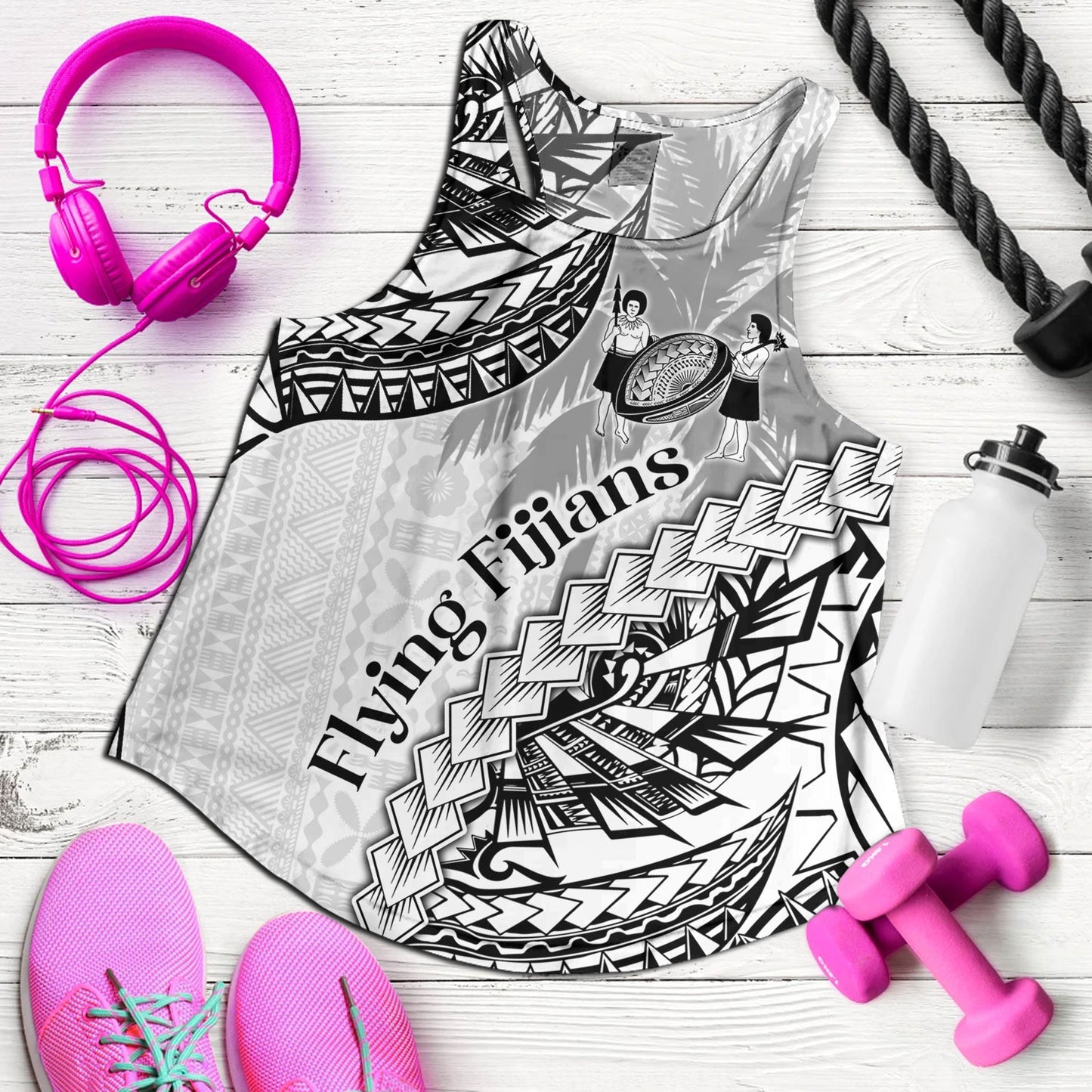 Fiji Women Tank Kaiviti Fiji Rugby Palm Tree