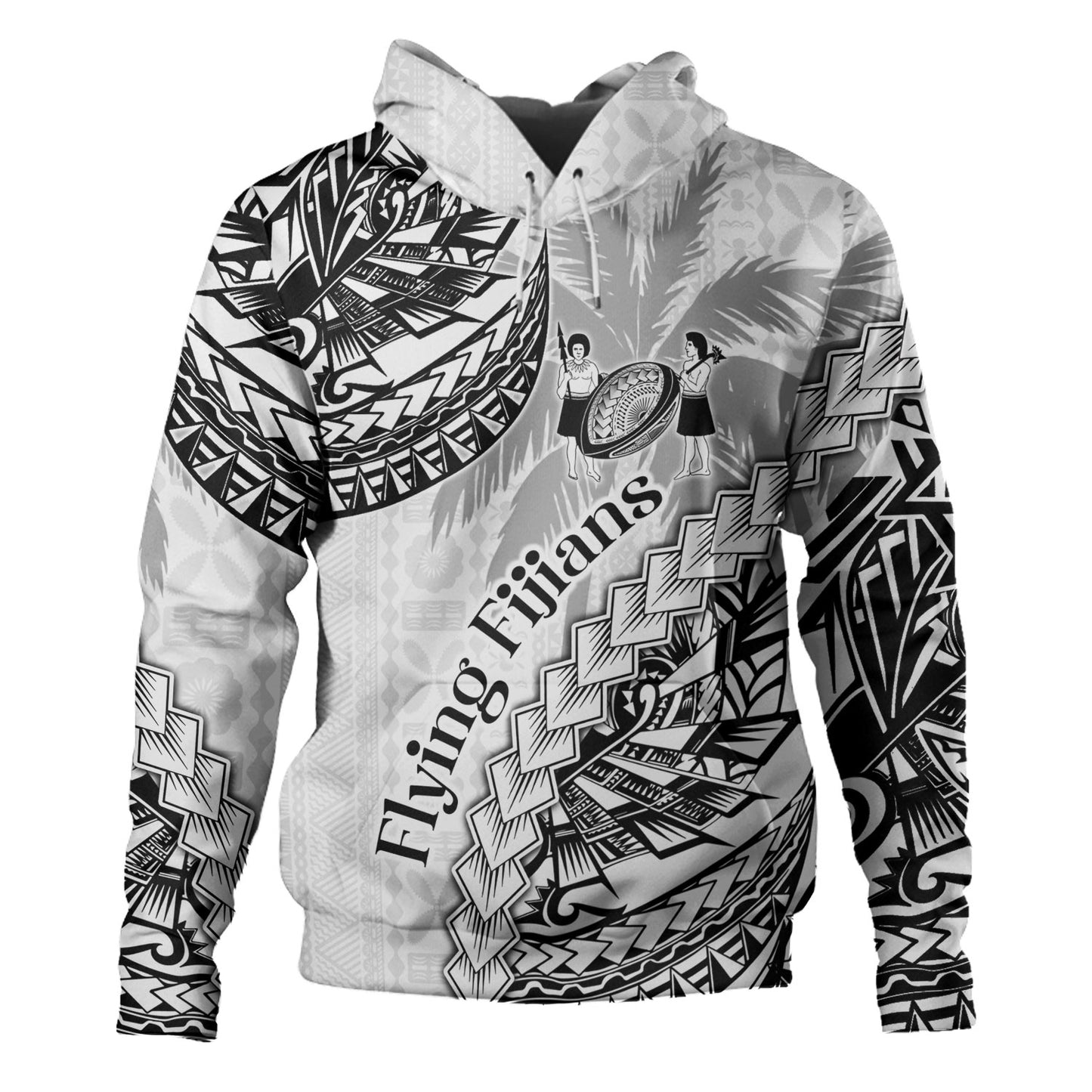 Fiji Hoodie Kaiviti Fiji Rugby Palm Tree