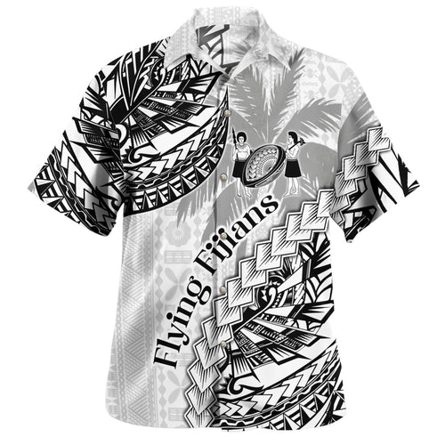 Fiji Hawaiian Shirt Kaiviti Fiji Rugby Palm Tree