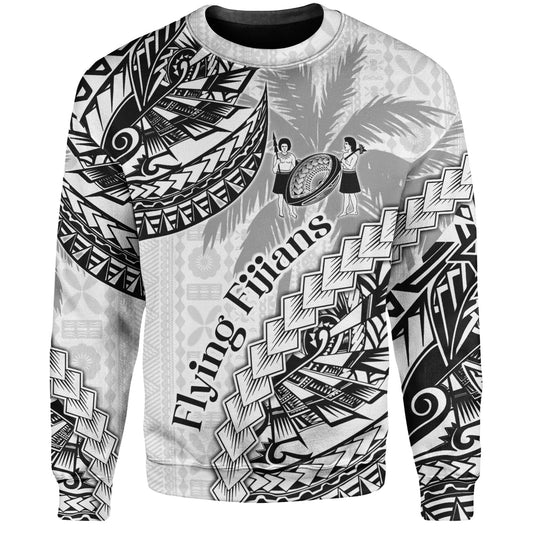 Fiji Sweatshirt Kaiviti Fiji Rugby Palm Tree