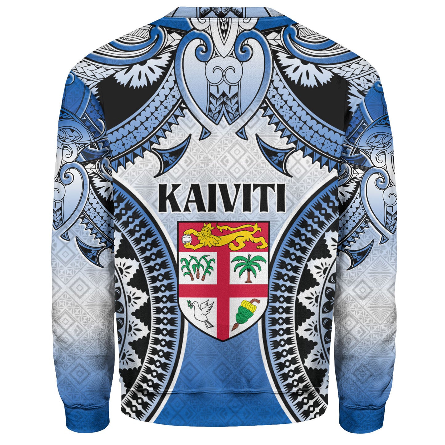 Fiji Sweatshirt Kaiviti Kesakesa Fiji Tapa Design