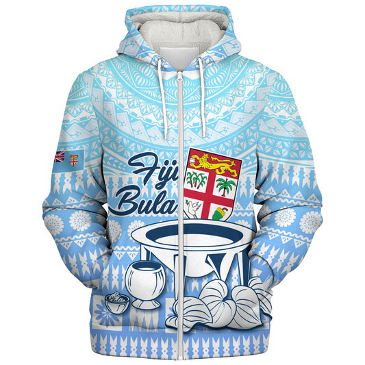 Fiji Sherpa Hoodie Kava Fiji Masi Patterns