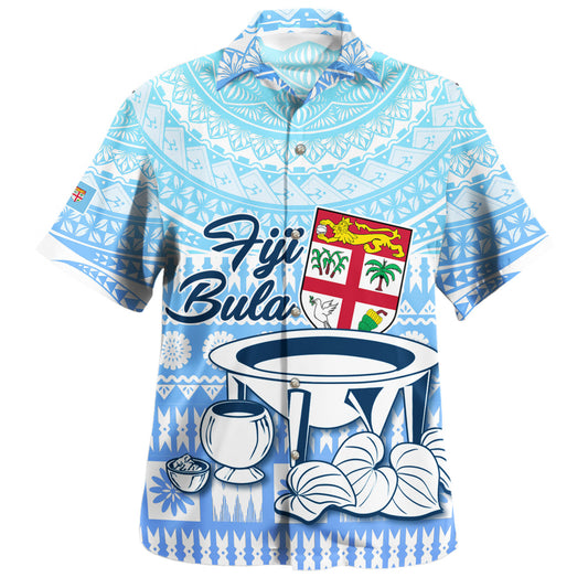 Fiji Custom Personalised Hawaiian Shirt Tapa Fijian Seamless Pattern