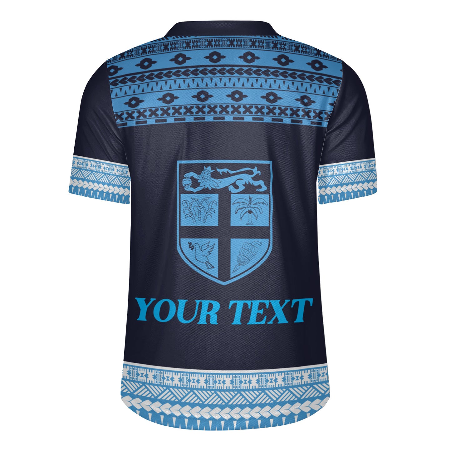 Fiji Rugby Jersey Custom Rugby Flying Fijian Makare And Tapa Design